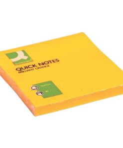 Haftnotiz Q-Connect 76×76 mm Neonorange, 80 Blatt