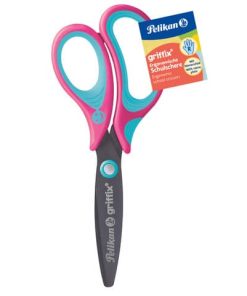 Schere Pelikan Griffix , rechts 14 cm, rund, lovely pink