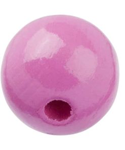 Holzperlen für Schnullerketten, 15 mm, 14 Farben