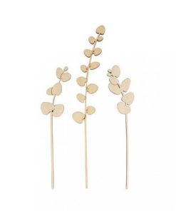3 Holzstecker Eukalyptus