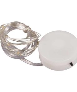 Micro LED-Lichterkette mit Draht, 10 Lichter warmweiß