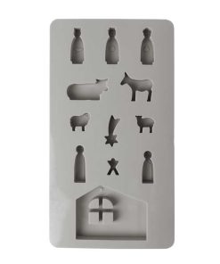 Silikon Gießform, Mini-Krippe
