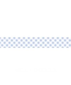 Washi Tape kariert babyblau